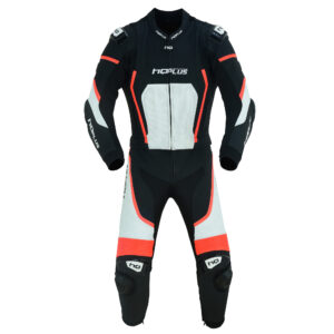 Motorbike Leather Suit 2pieces   Art-  Road-Red